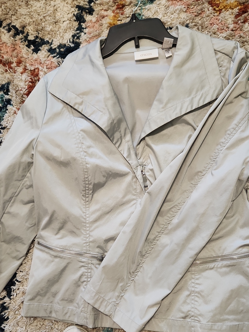 Chico's Silver Jackets Size XL 16